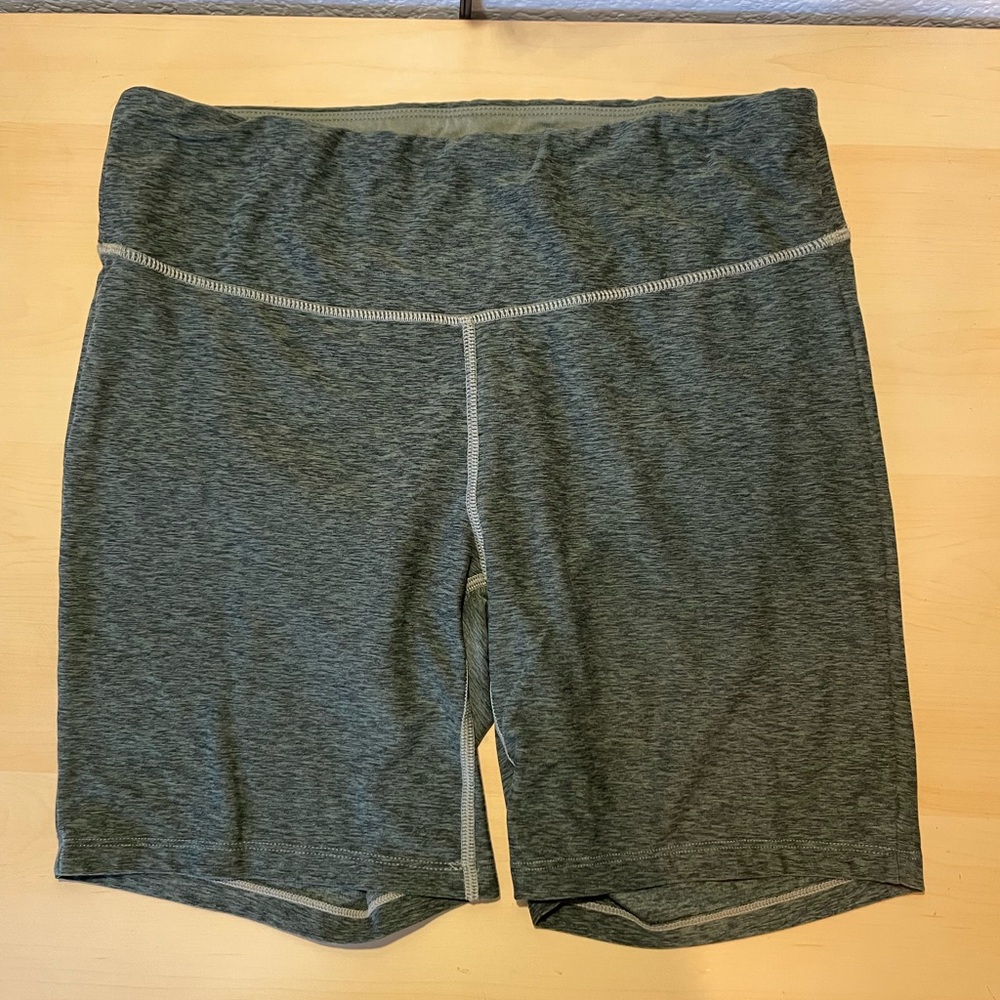 New Balance Olive Green High-Rise Bike Shorts
